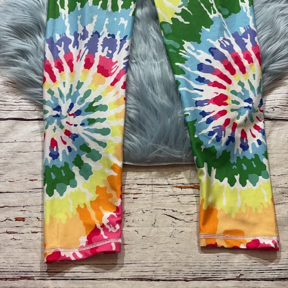 Feed Me Fight Me That 70’s Tie Dye Endurance Leggings sz XL - Picture 5 of 9